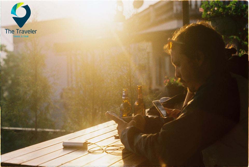 Không gian quán cafe Fansipan Terrace Sapa