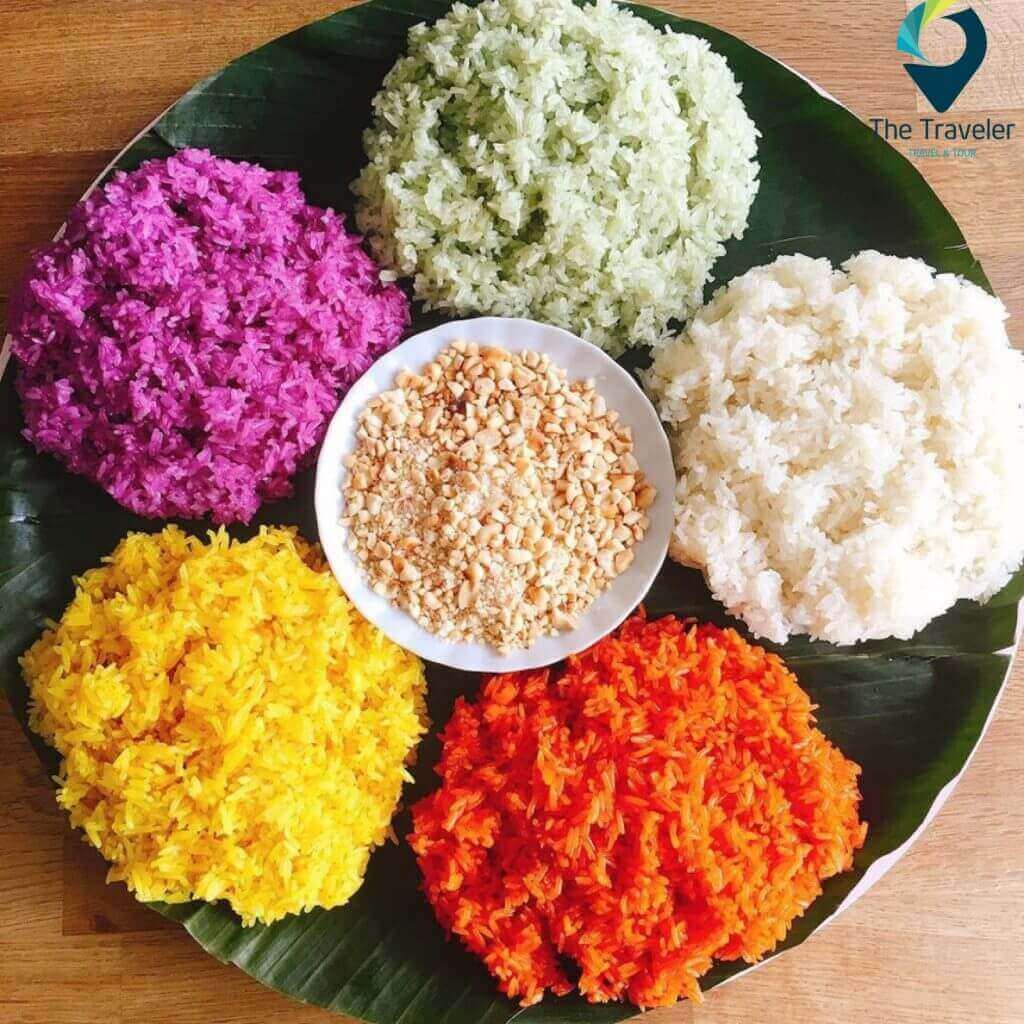 5. Xôi ngũ sắc – đặc sản Hà Giang