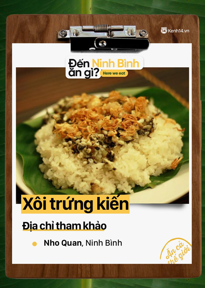 Xôi trứng kiến – món ăn ngon Ninh Bình